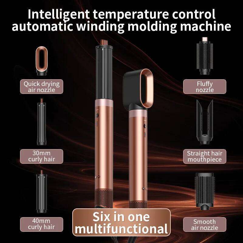 150000 RPM High-Speed Dryer 6 in 1 Professional Hair Styling Tools Set with Straightener Curling Iron Multifunctional 26H0311