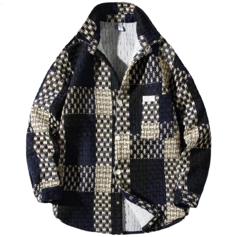 2026 Fashionable Checkered Men's Jacket Designer Jacket Plus Size Loose Fashion Brand Casual And Handsome Multifunctional Jacket Suitable For Tal