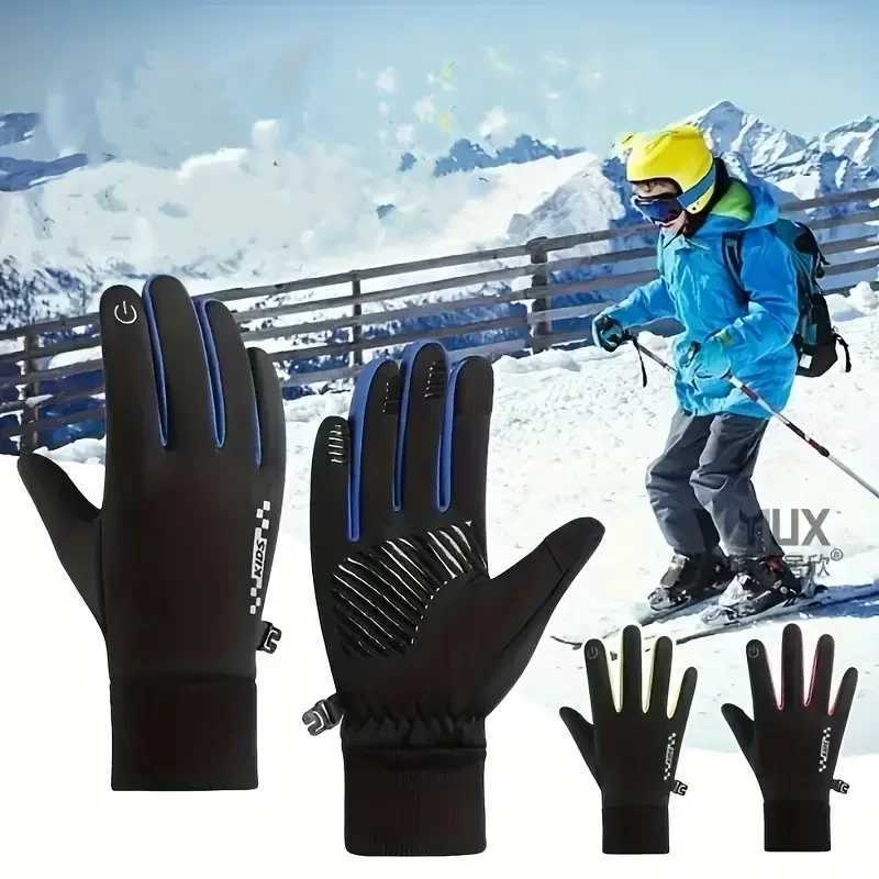 CZHIYAO Kids Winter Cycling Gloves Touchscreen Thermal Sports for Boys Girls Anti-Slip Outdoor for Bike Cycling Skiing Running M260311