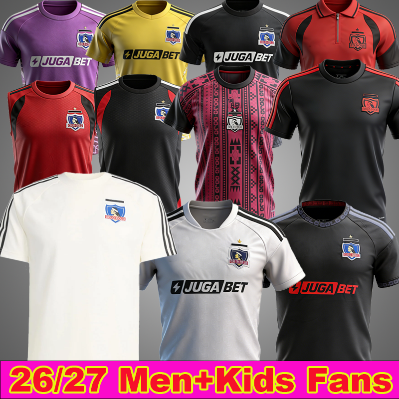S-3XL 26 27 colo colo Centenary soccer jerseys 2025 2026 2027 Brayan Cortes Sebastian Vegas Victor Mendez Claudio Aquino PALACIOS FALCON vidal football shirt MEN