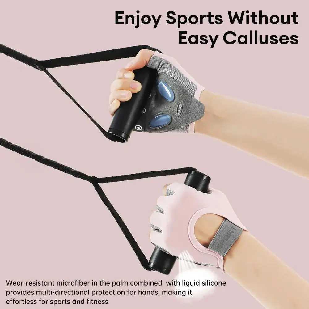 1 Pair Sports Fitness Glove Gym Body Building Training Weight Lifting Exercise Slip-Resistant Gloves for Women Men Yoga gloves M260311