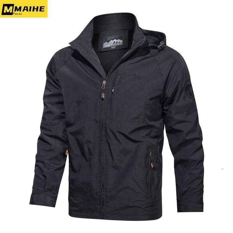Camping Hiking Men Spring Autumn Outdoor Sports Breathable Coats Climbing Trekking Windbreaker Travel Waterproof Jacket 26H0311