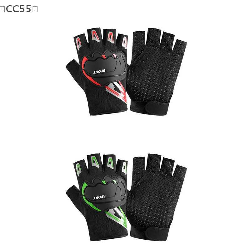 CC55Half Finger Gloves Breathable Non-Slip Gloves Shock Absorption Sports Gloves For Outdoor Riding Fitness Cycling Fishing M260311