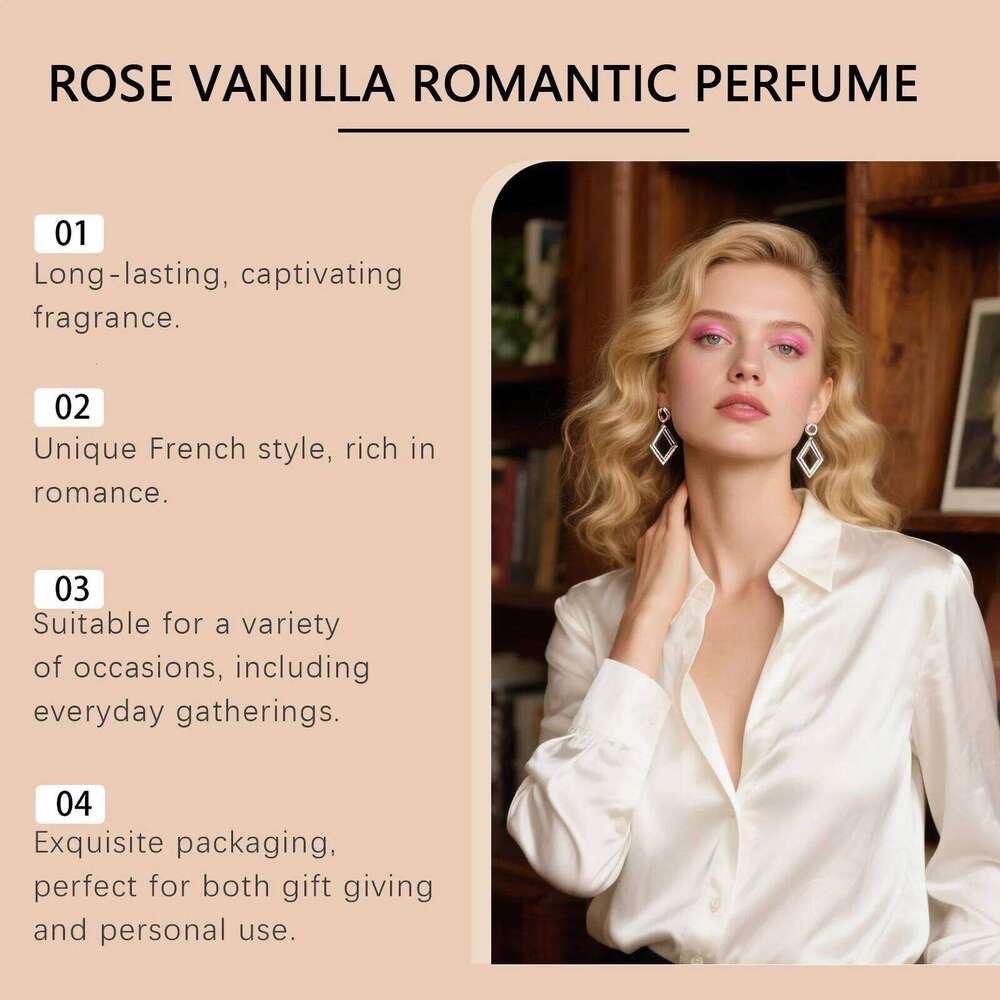 Roxelis 15ml Rose Vanilla French Style Romantic Lasting Fragrance Sweet Scent Pheromone Flirting Daily Perfume Spray Z260311