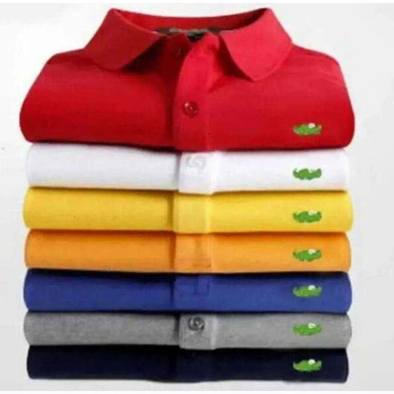 High Quality Summer Luxury Italy Men T-Shirt Designer Polo Shirts High Street Embroidery Small Horse Crocodile Printing Clothing Mens Brand Polo Shirt S-3XL