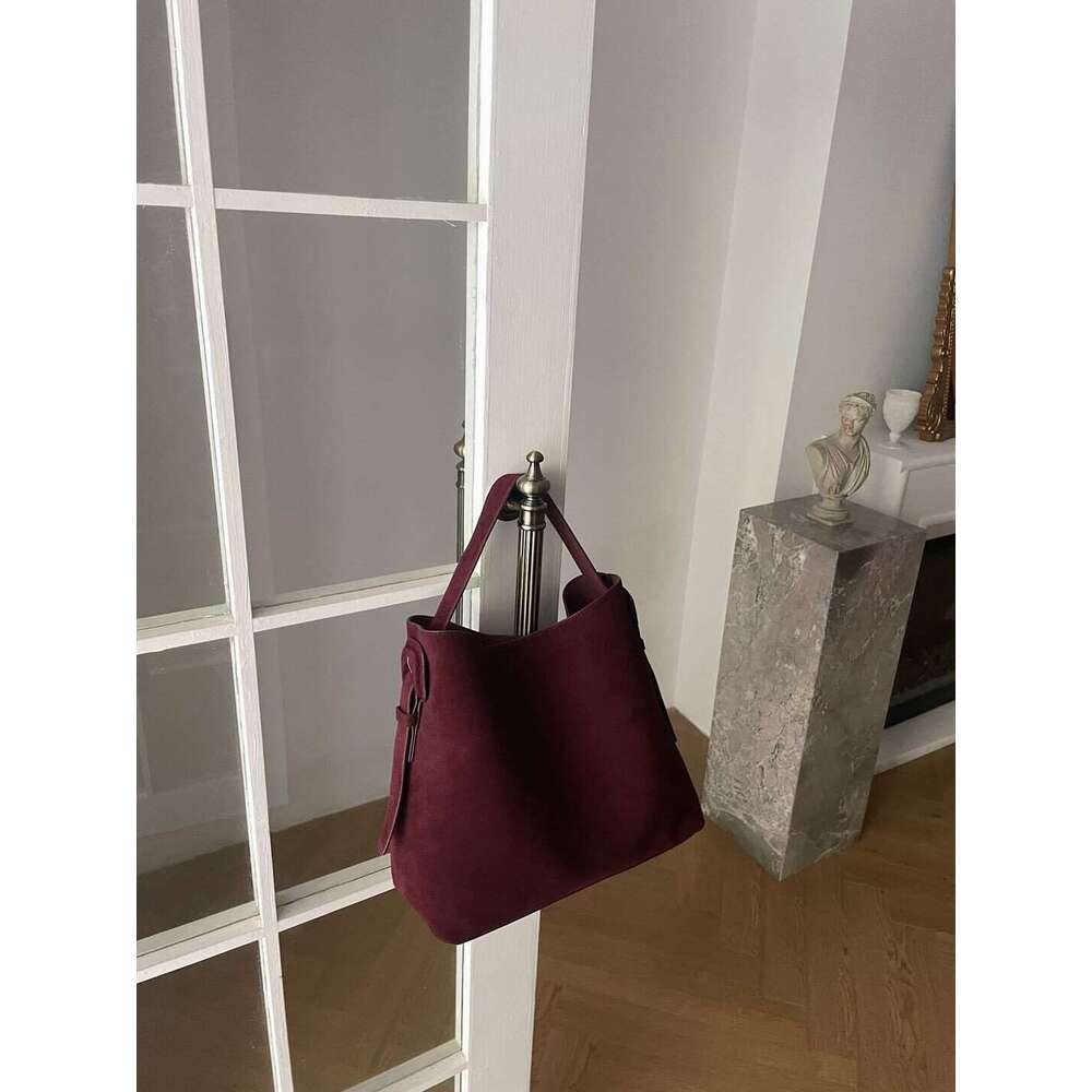 Luxury Shoulder Bags Totes Hobo Korean Style Ins Autumn And Winter New Suede Shoulder Underarm Bag Vintage Versatile Large Capacity Casual Tote For Wo