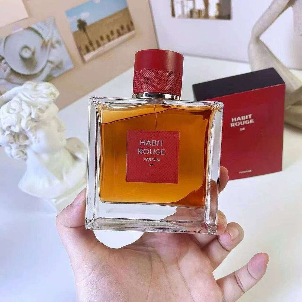 Habit Rouge Eau de Toilette-The Immortal Classic,Pioneering Leather & Citrus Accord,A Gentleman Legacy in a Bottle,Long Lasting Z260311