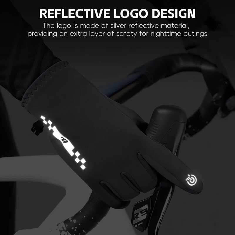 WEST BIKING Winter Cycling Gloves Full Fingers Women Men Gloves Outdoor Sports Riding Racing Running Touchscreen MTB Bike Gloves M260311