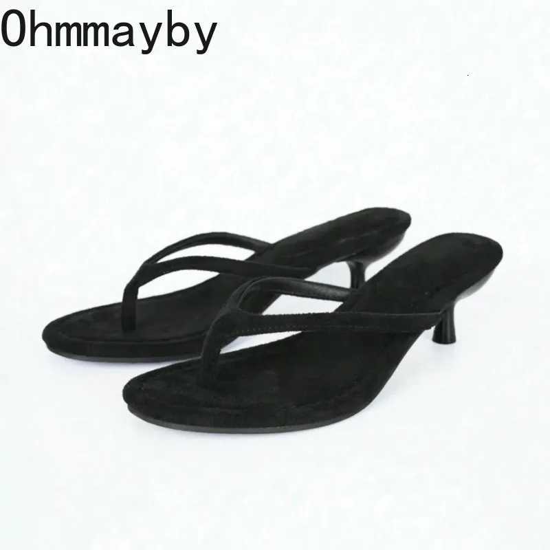 Fashion Clip Toe Low Heel Women Ladies Elegant Beach Slides 2026 New Designer Summer Shoes K260311