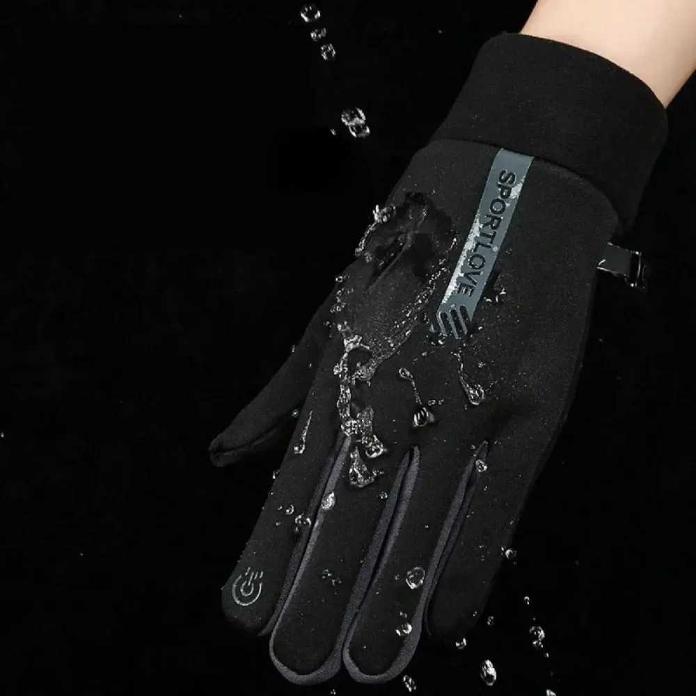 Unisex Winter Fashionable Warm Riding Gloves Non-slip Touch Screen Velvet Anti Cold Outdoor Casual Gloves Christmas Gift M260311
