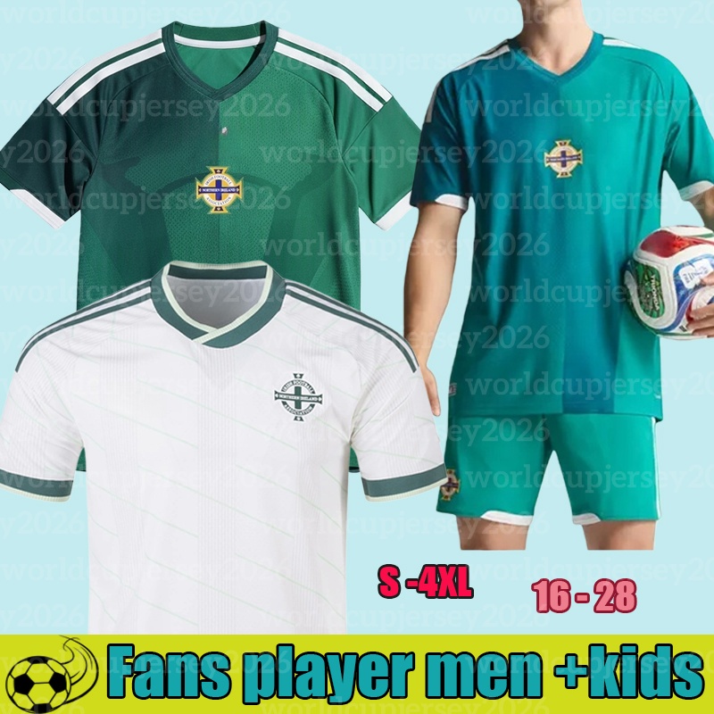Northern Ireland jersey 2026 World Cup Mens Home away goalkeeper training uniform Fans player soccer jerseys mens kids football shirts green sets