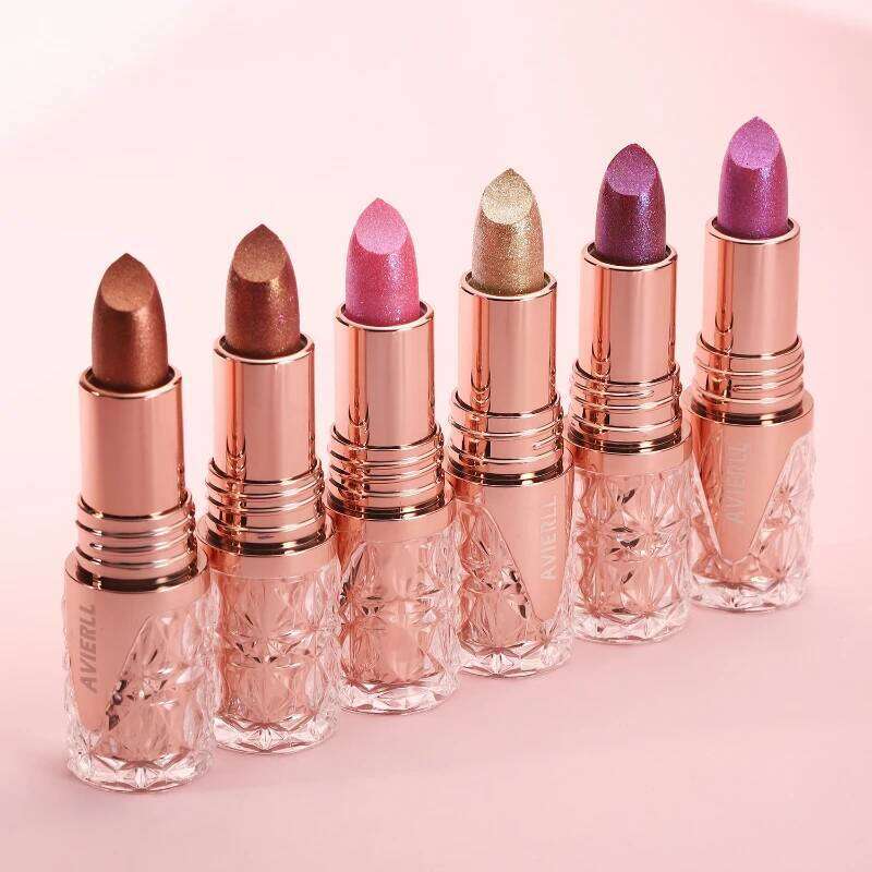 Diamond Lipstick - Glossy Velvet Texture,Waterproof &Anti-Fouling,Long-Lasting Sparkle Shine Glitter Lipgloss Pearlescent Makeup W260311