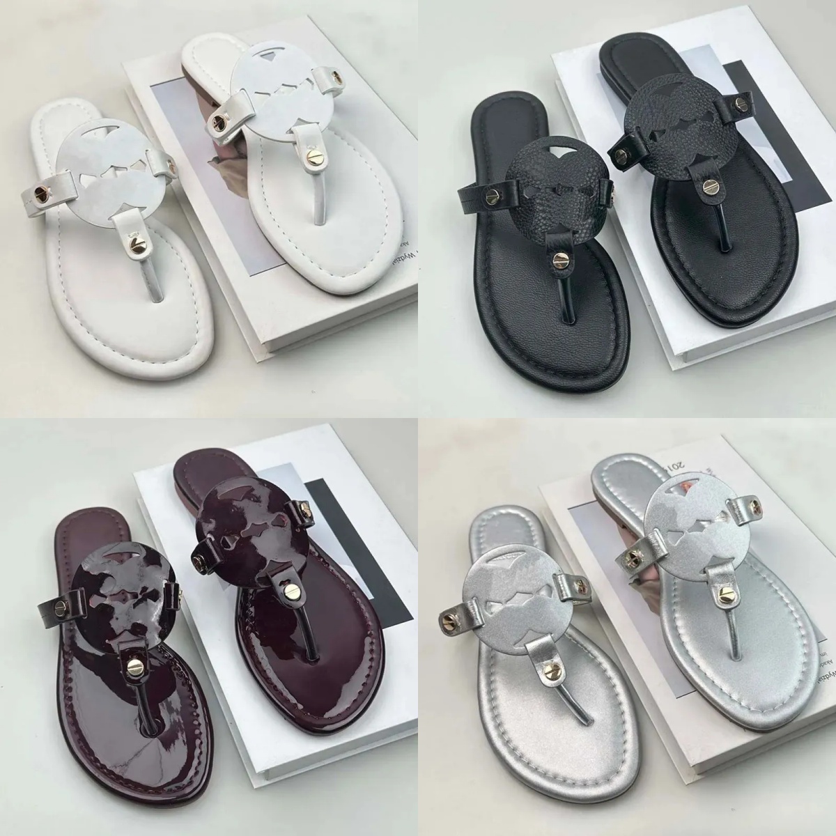 Torys burchy Womens Designer Shoes women slides luxury flat flip flops sliders slide sandals Flip Flops sandal womens outdoor casual shoes