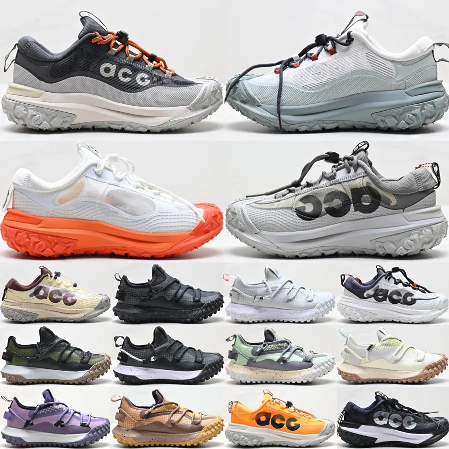 2026 Top ACG Mountains Fly 2 Low Mens Womens Run Shoes GTX Designer Trainers Laser Orange Dark Smoke Grey Triple Black Outdoor Hiking Sneaker