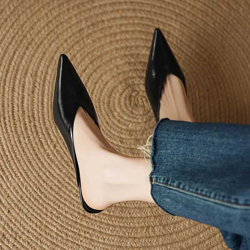 Spring Summer Wedges Heel Women Mules Fashion Cover Toe Slip On Slide Ladies Street Style Party Dress Sandalias K260311