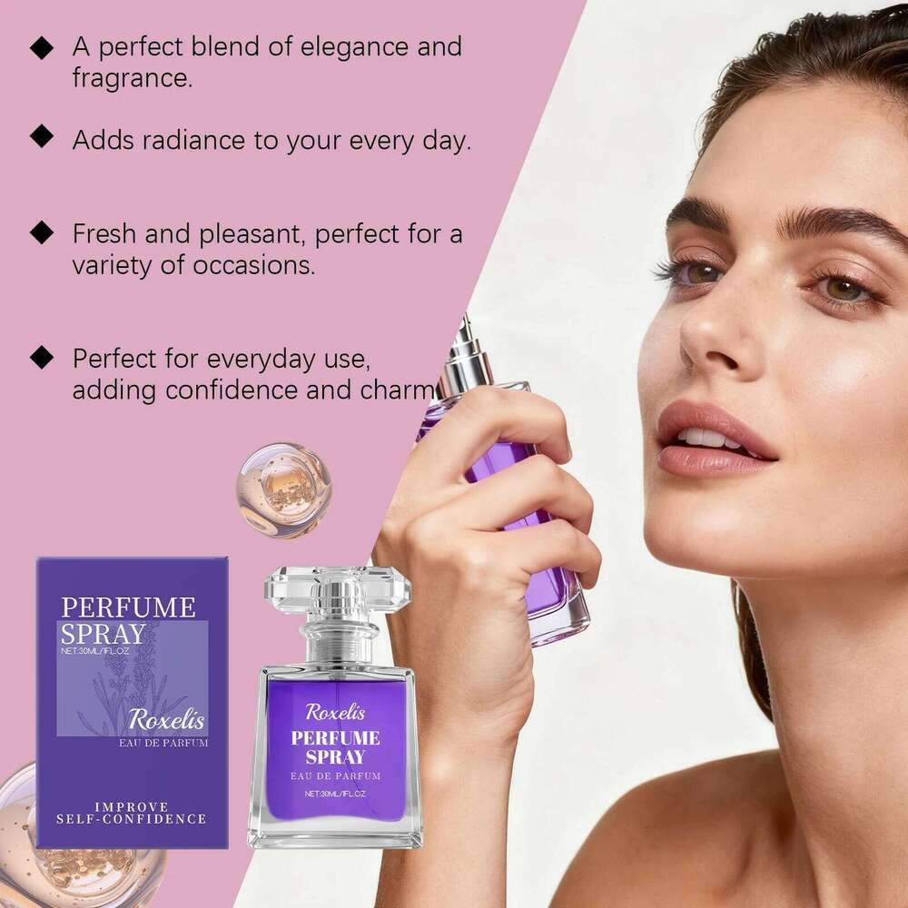 Lavender for Women - Roxelis Gentle Elegant Scent, Long Lasting Portable Fragrance, Daily Wear Compact Perfume Z260311