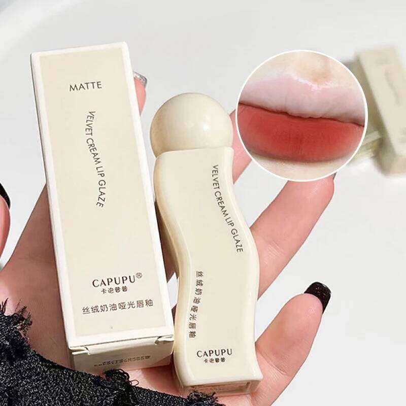 Cream velvet matte does not fade long-lasting low saturation day touch glaze lip mud lipstick W260311