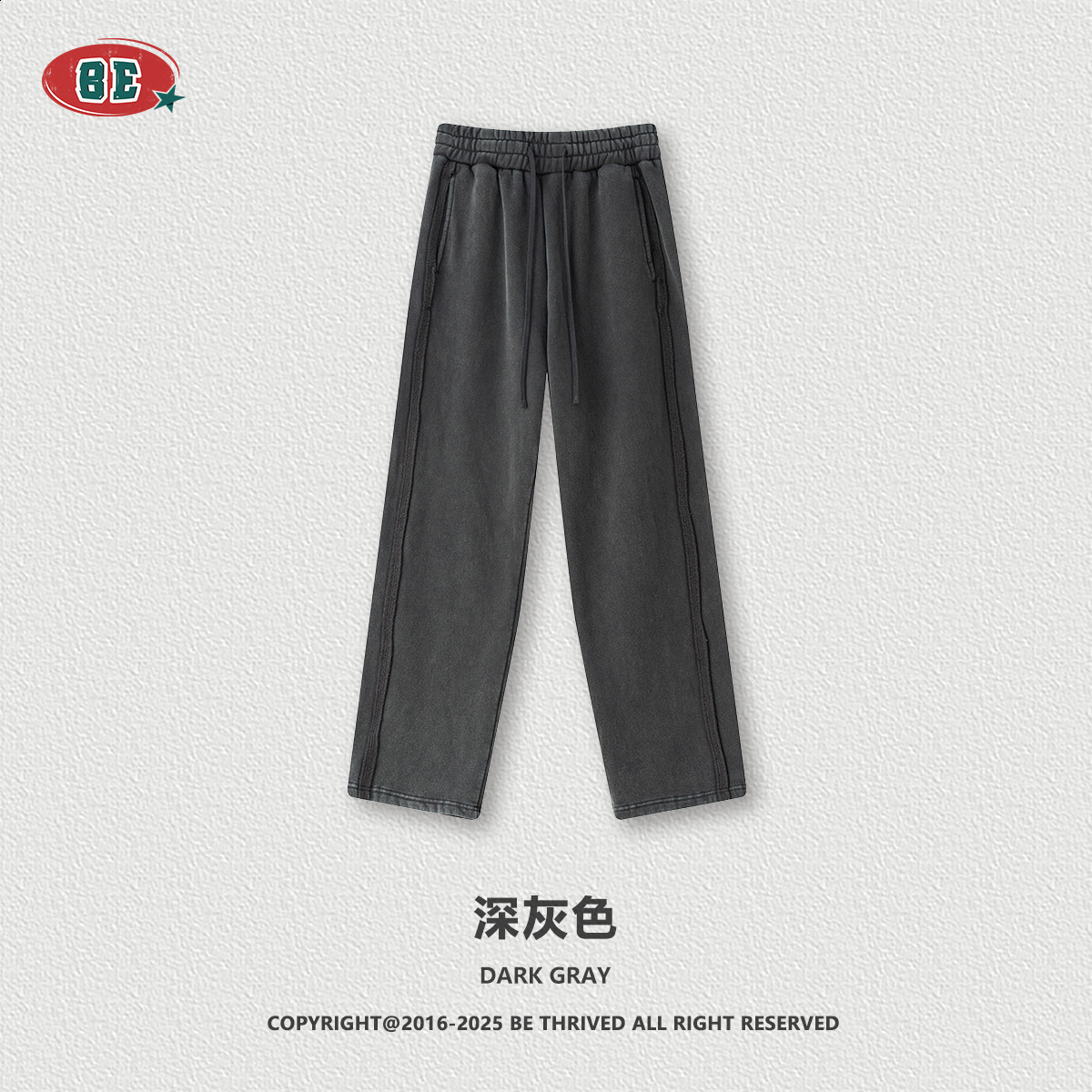 BE Mens Clothing 2025 Autumn American Style Trendy Brand Fleece Snowflake Zipper Sweatshirt Straight-Leg Pants Set for Men 250227