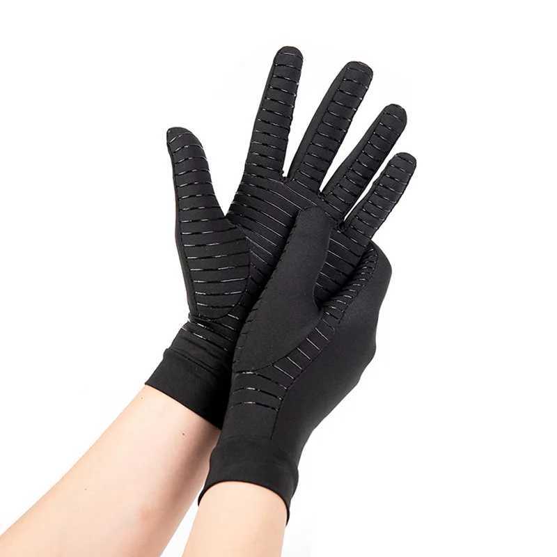Men Sports Running Driving Copper Fiber Spandex Touch Screen Full Finger Gloves Running Sports Winter Warm Cycling Gloves a02 M260311