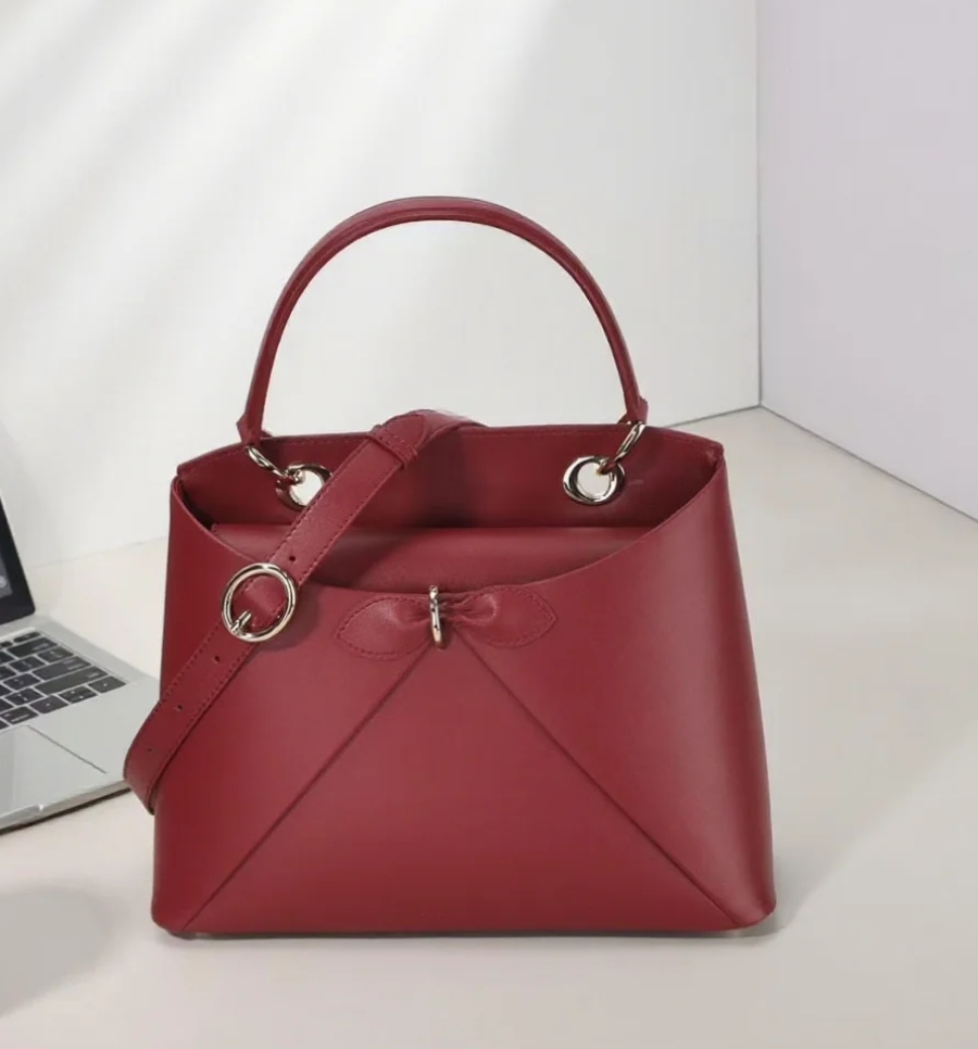 Cigale Bag Luxury Designer Handbag Women Tote Bag Genuine leather Top Handle Purse Fashion Bowknot Shoulder Crossbody Bag Elegant Geometric Office Lady Bag