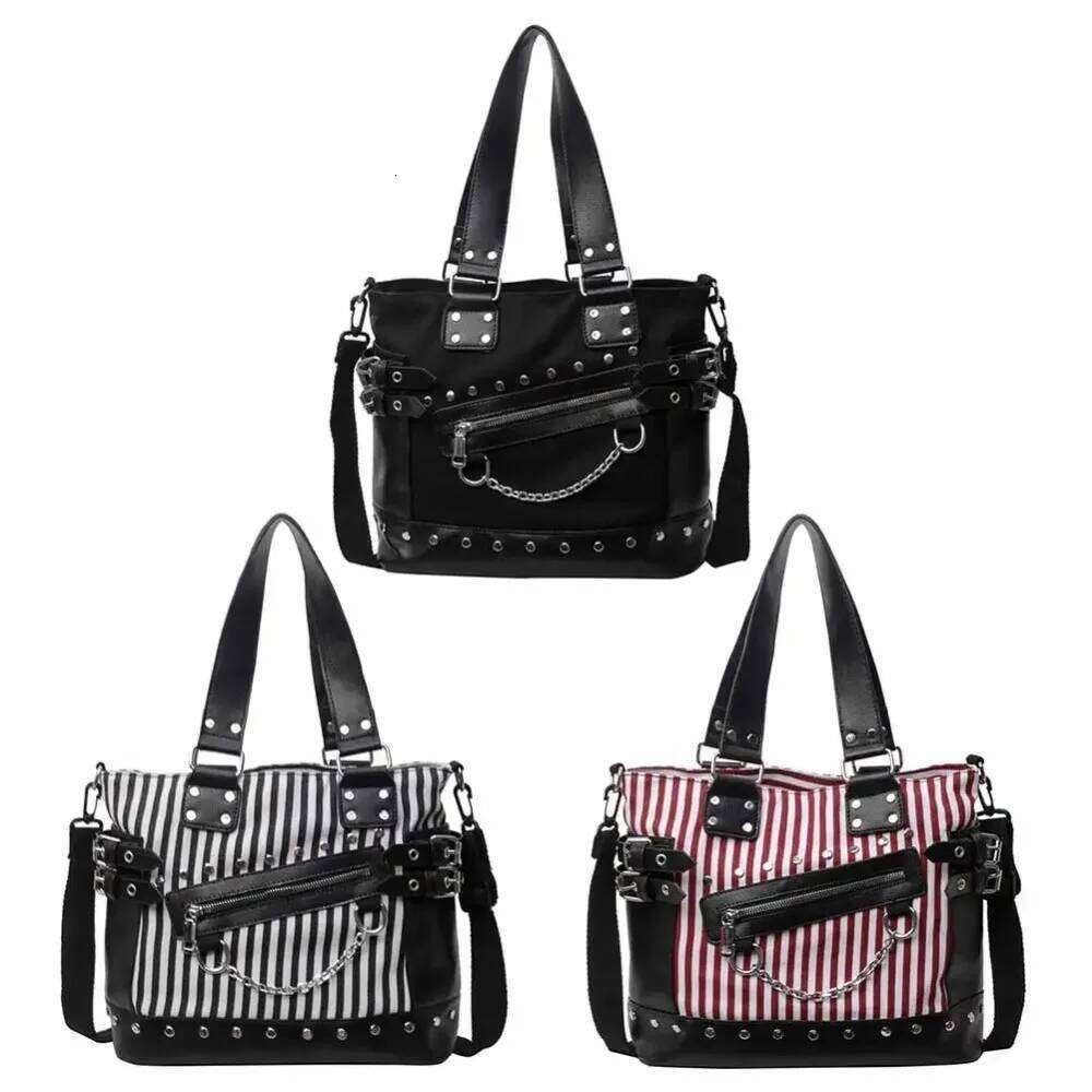 Spicy Girl Punk Rivet Motorcycle Crossbody Bag Niche Fashion High-end Large Capacity Single Shoulder Handbag XJ260311