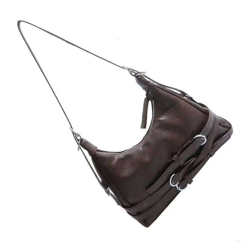 28GD Womens Fashion Shoulder Armpit Autumn Winter Half Moon Crossbody Bag XJ260311