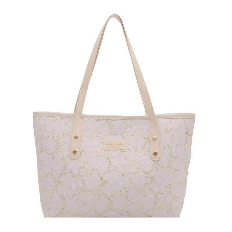 Casual Star Embroidery Women Shoulder Bags Large Capacity Ladies Tote Underarm Bag Daily Versatile Portable Female Handbags XJ260311