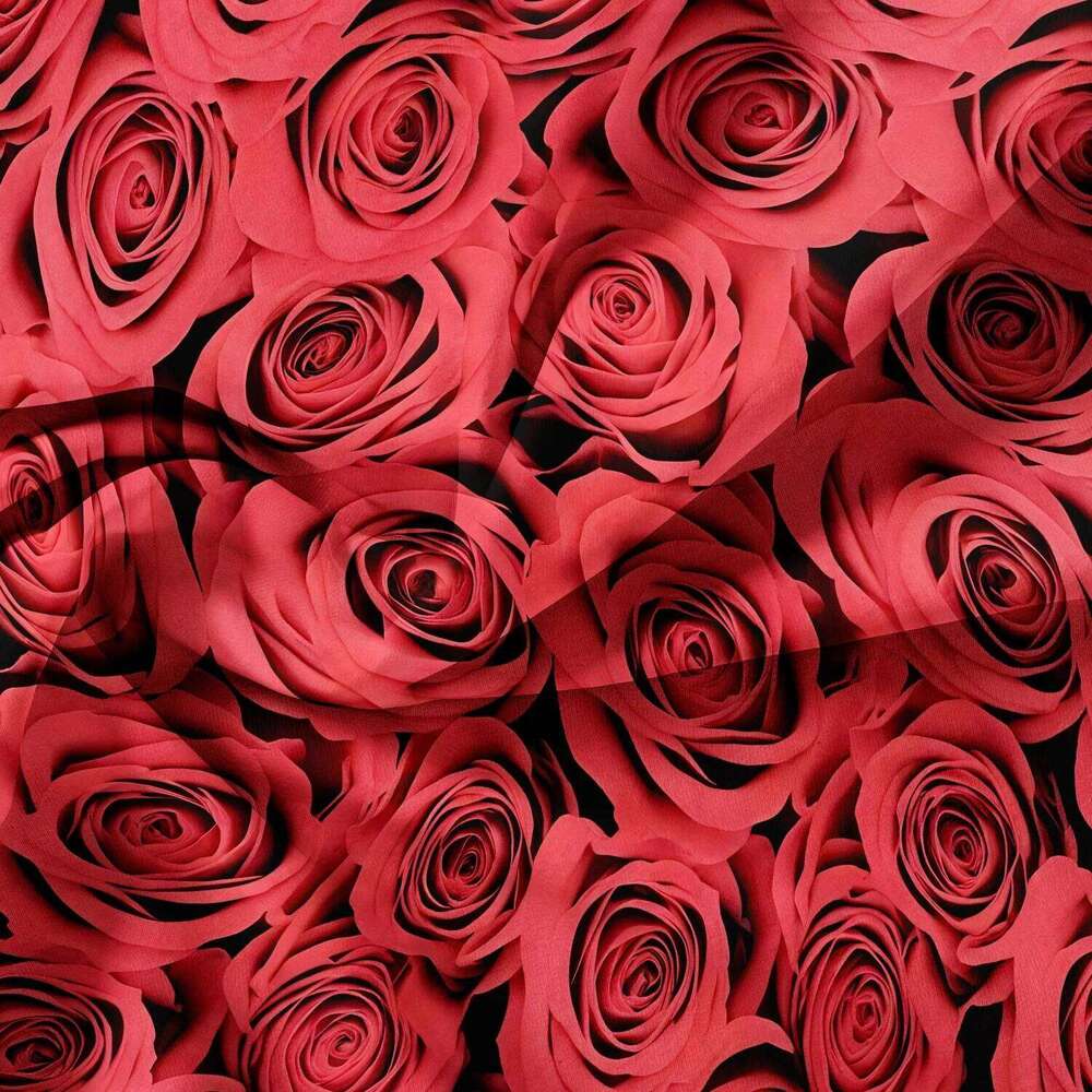 3pcs Valentine'S Rose Sea Comforter Cover Set - Vibrant Red Roses Pattern Bedding with Zipper Closure, Valentine's Day Gift H260311 - view 5