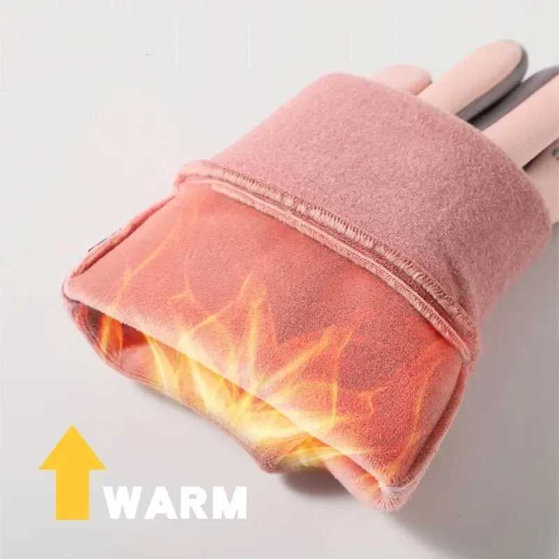 Winter Sports Warm Gloves Windproof Anti-Cold Touch Screen Skiing Gloves Water Resistant Outdoor Sports Cycling Driving Gloves M260311