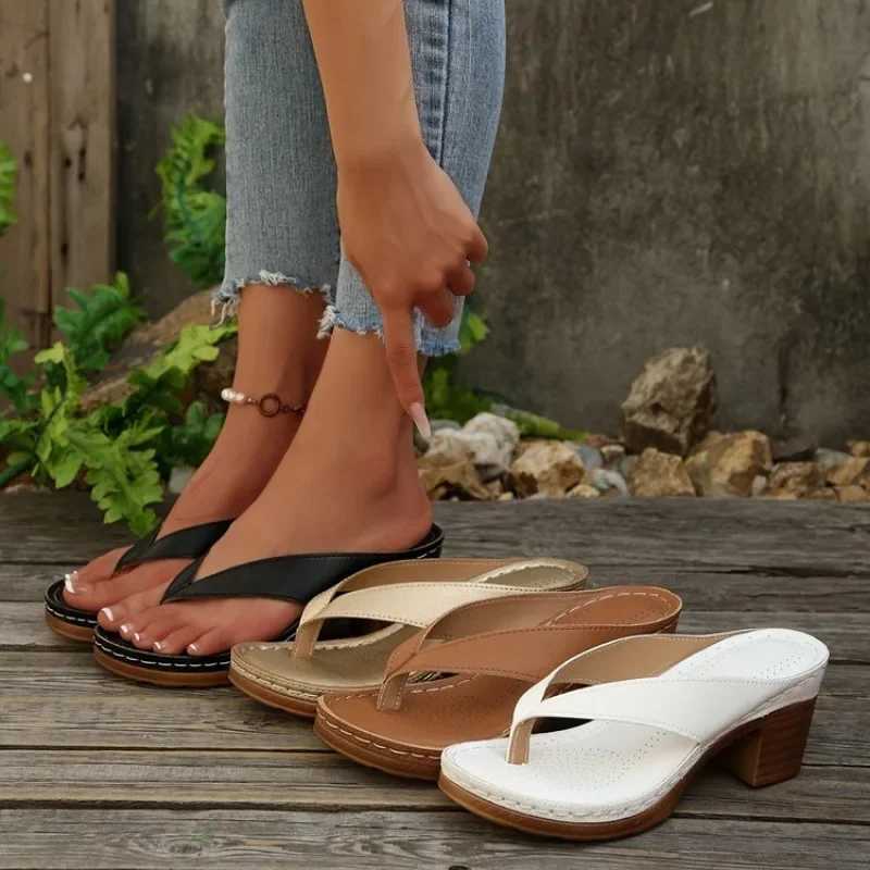 WomenS Stylish Summer Slide Sandals - Casual Open-Toe Design with Flip Flops Black Cover Upper Inner Slip-On Platform Shoes K260311