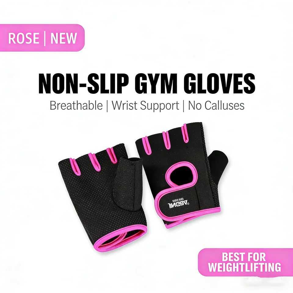 Outdoor Sports Gloves Half Finger Mens And Womens Fitness Cycling Wrist Gloves Rock Climbing Non-slip Breathable Cycling M260311