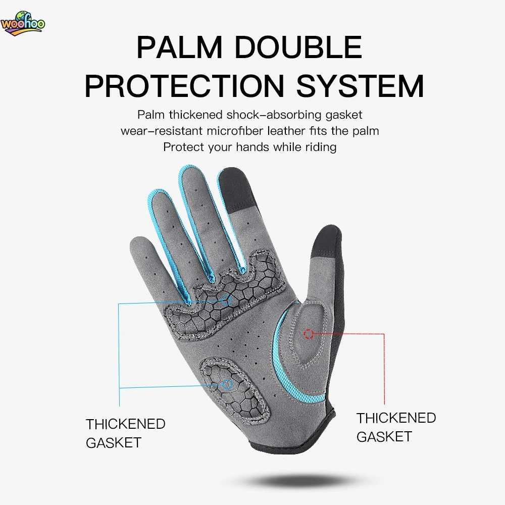 Touchscreen Mountain Bike Gloves Full Finger BreathabLE Gel Palm Summer Cycling Anti Sweat PROtection M260311