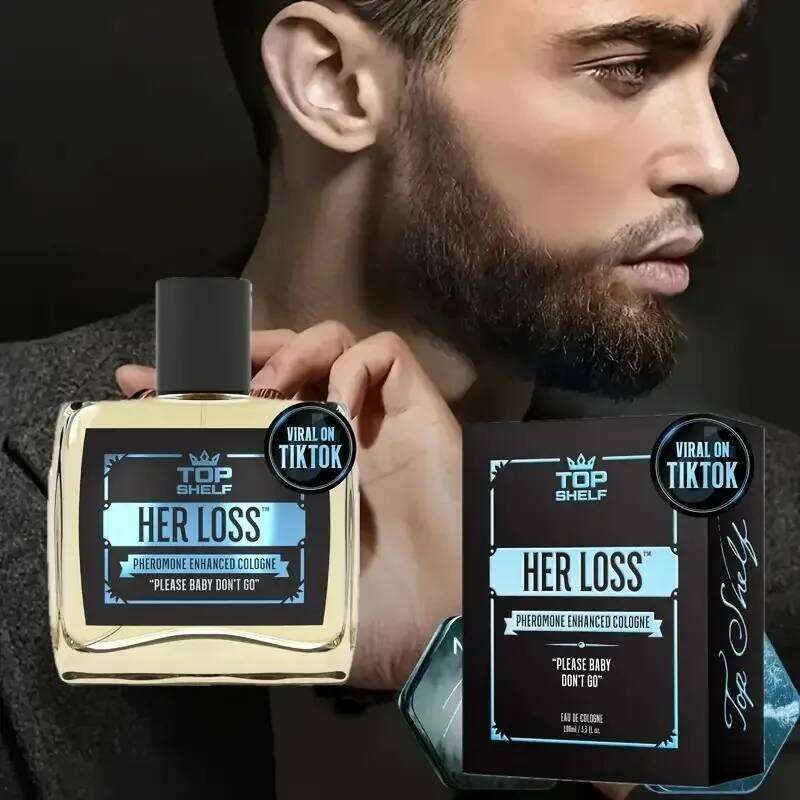 50ml Her Loss Men Perfume Long-Lasting Cologne Raw Attraction & Confidence Lasting Glamour Awaken Scent Eau De Toilette Z260311