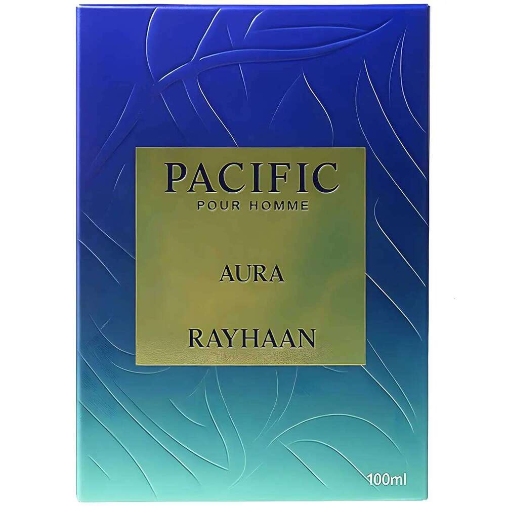 Rayhaan Pacific Aura 100ml De Long Lasting Citrus, Amber,Fresh Eau de Parfum Spray Men suitable for any occasion Z260311