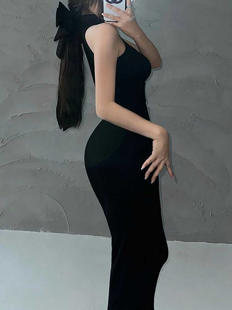 Red Skinny Sexy Turtleneck Midi Dress Women Evening Party Ladies Elastic Hip Wrap Elegant Bodycon Dresses Y2k Clothing M260311