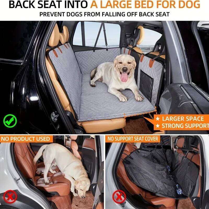 Dog Car For Pets,Waterproof Cover Hammock Scratch Proof Nonslip Durable Soft Pet Back Seat Covers 26Y0310