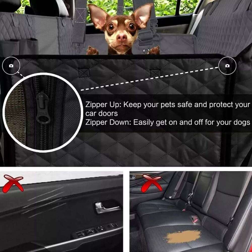 Car Dog Cover for Back Waterproof Auto Rear Pet Seat Protector Mat Nonslip Universal Safety Carrier For Outing Dogs 26Y0310