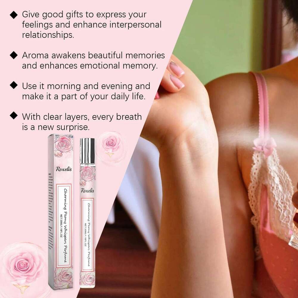 Roxelis 35ml Charming For Women Luxury Floral Elegant Fragrance Deodorant Alcohol-Free Refreshing Peony Perfume Z260311