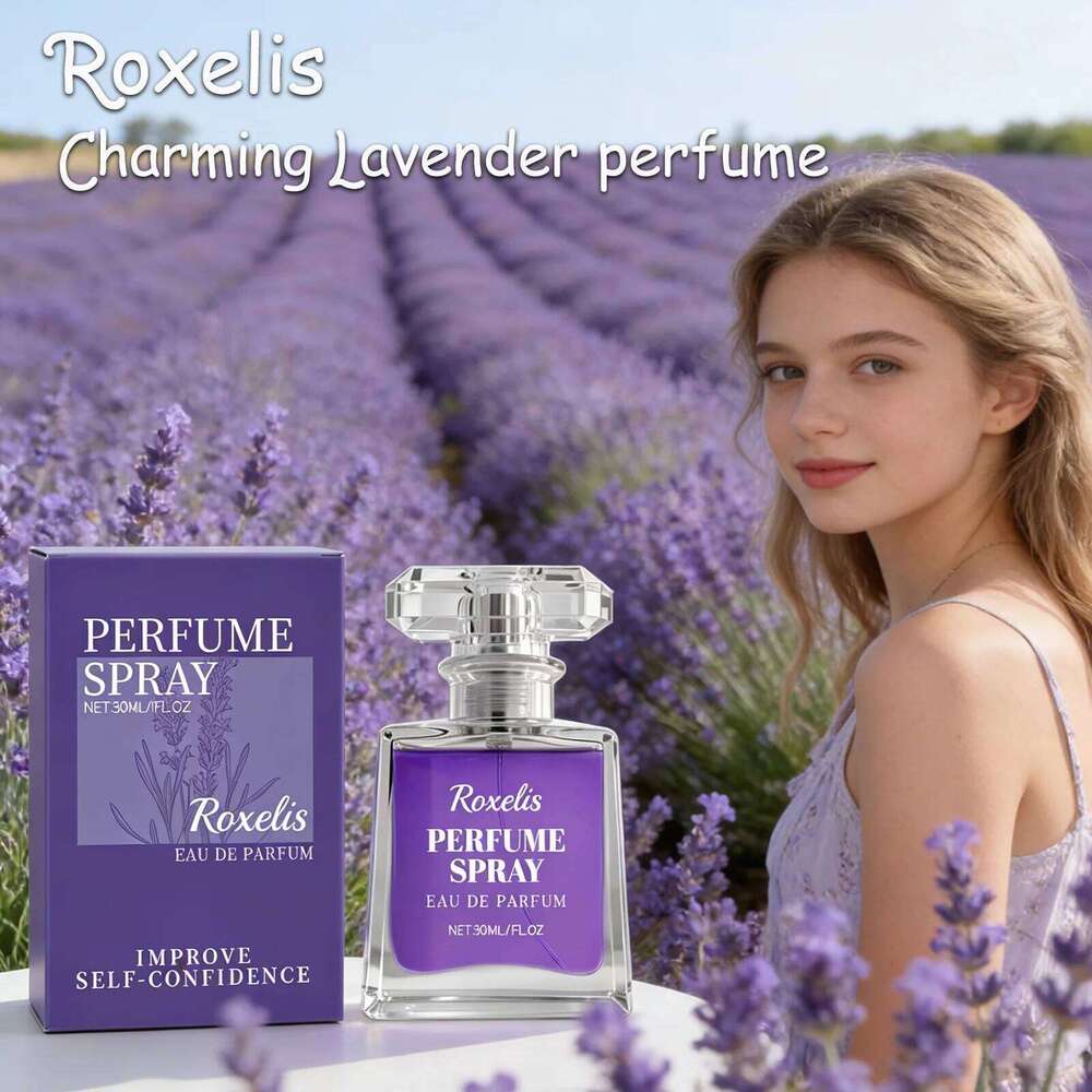 Lavender for Women - Roxelis Gentle Elegant Scent, Long Lasting Portable Fragrance, Daily Wear Compact Perfume Z260311
