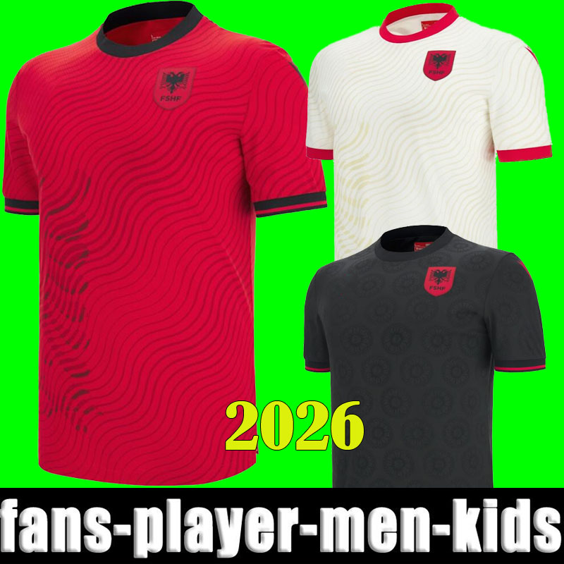 XXXL 4XL 2026 Albania soccer jerseys National Team 26 27 Home Away Third ASANI UZUNI ASLLANI MUCI N.BAJRAMI LACI RAMADANI Bajrami Men kids kits Football shirt
