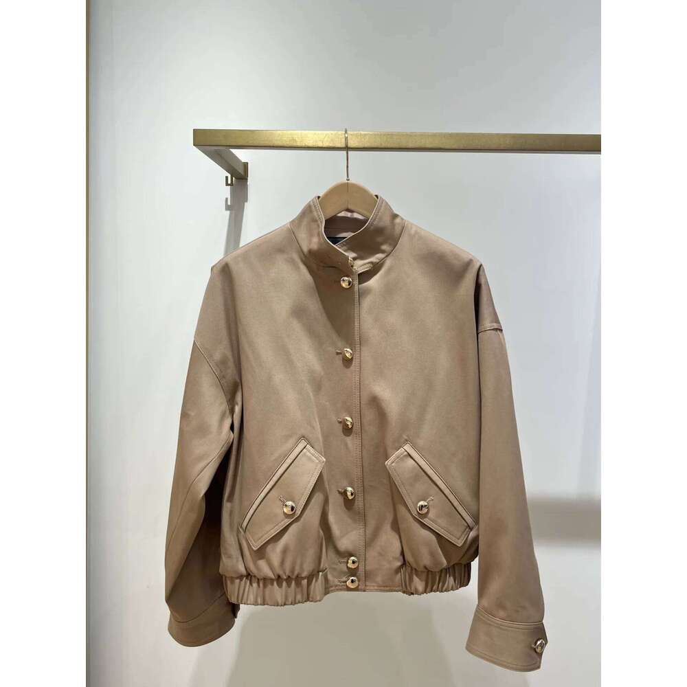 Women's 26 New Two-Piece Stand Up Collar Baseball Jacket And Flared Skirt Casual Set Mdng260311