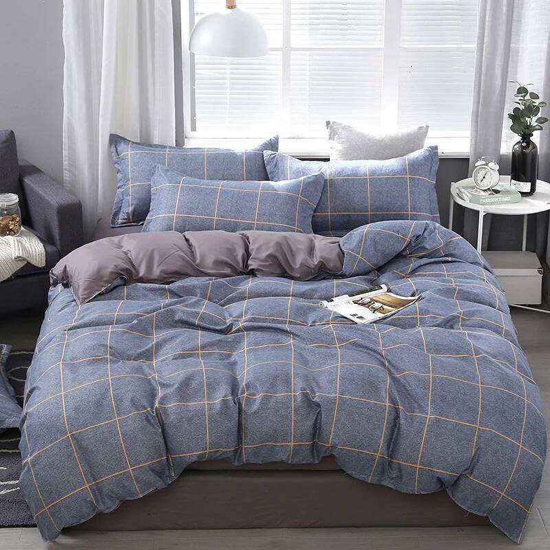Home textile aloe vera cotton quilt cover, bed sheet, skin friendly and brushed four piece set H260311 - view 7