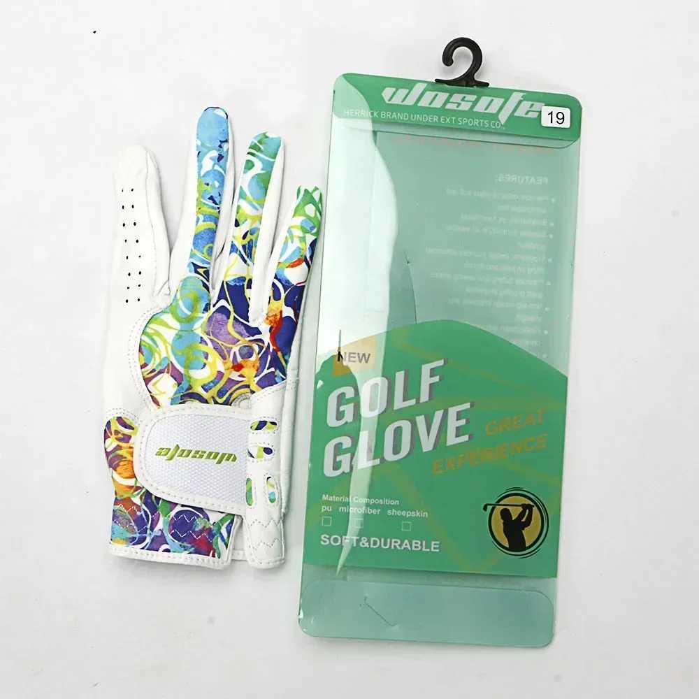 1 Pair2Pcs Anti-slip Gloves Womens Left and Right Hand Soft Breathable Pure Sheepskin Gloves for Lady Female 18/19/20/21 M260311