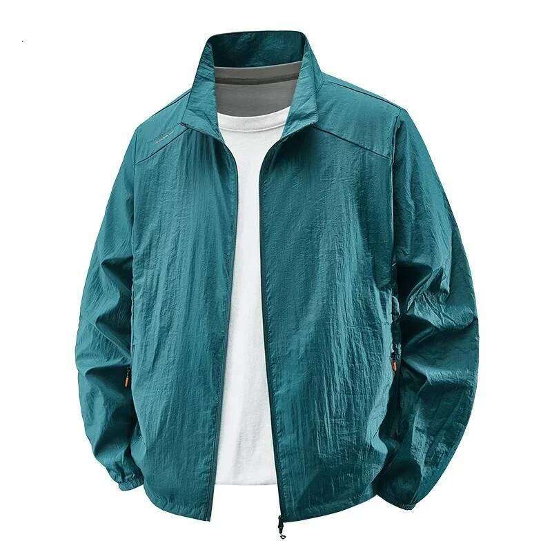 Summer Jackets Men Male Windbreaker Fishing Coats Father Ultrathin Sunscreen Jacket Youth Outerwearing Clohting Traveling Korean 26H0311