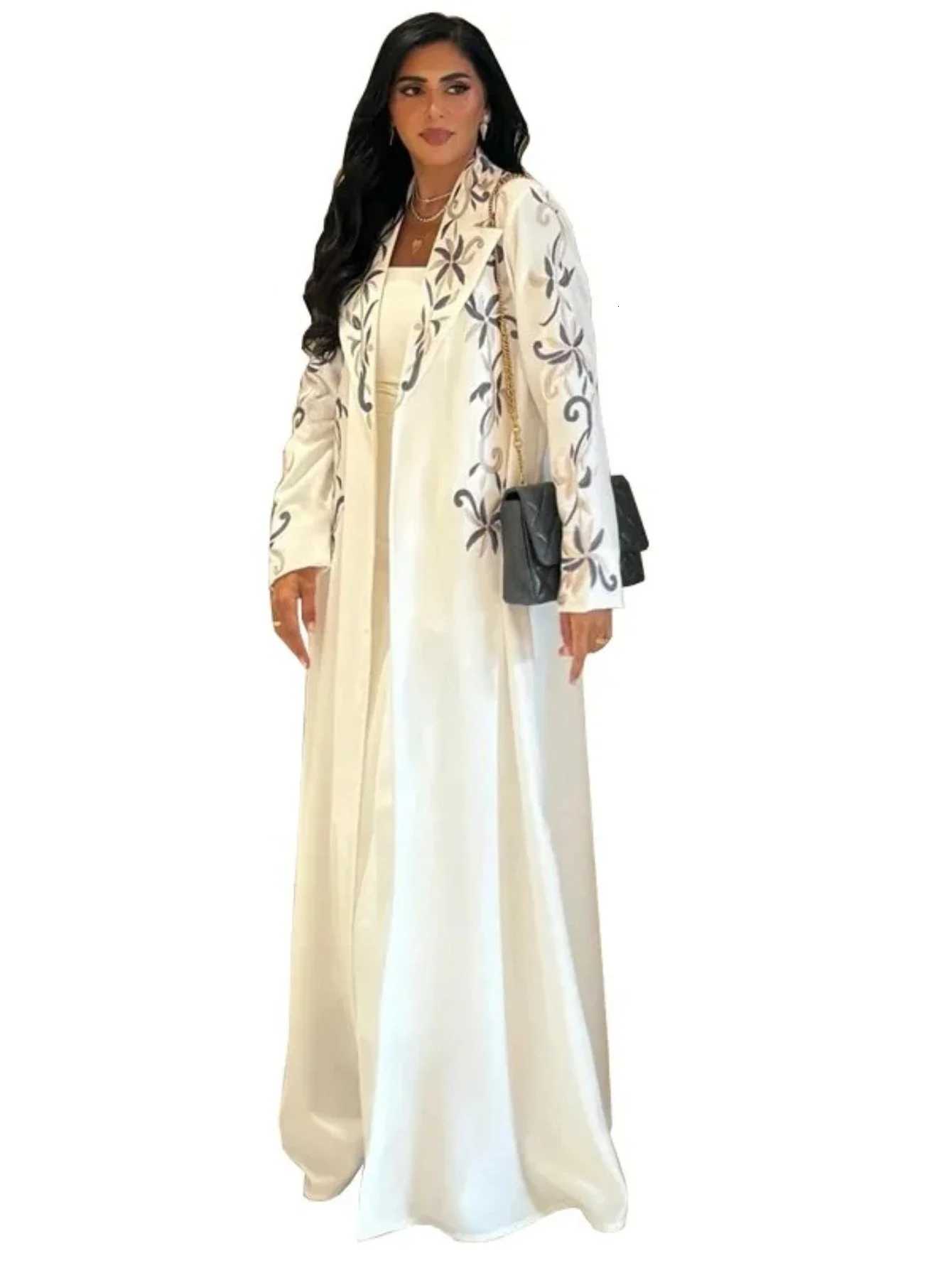 Eid Embroidery Open Abaya Women Print Cardigan Dress Muslim Dubai Morocco Kaftan Ramadan Saudi Robe Vestidos Largos Caftan 2026 X260311