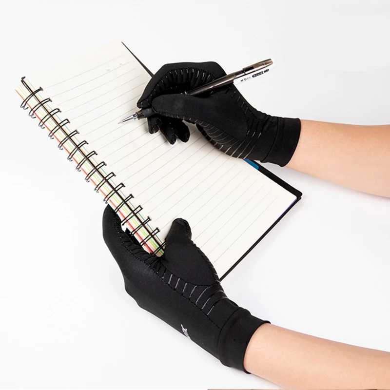 Men Sports Running Driving Copper Fiber Spandex Touch Screen Full Finger Gloves Running Sports Winter Warm Cycling Gloves M260311