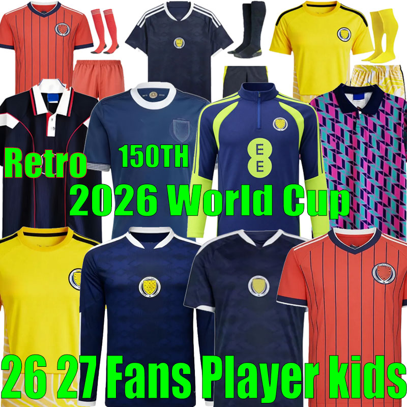scotland football shirt 2026 World Cup Soccer Jerseys ROBERTSON McTominay McGREGOR SHANKLAND MCGREGOR Football Shirt Home Away goalkeeper men kids kits set