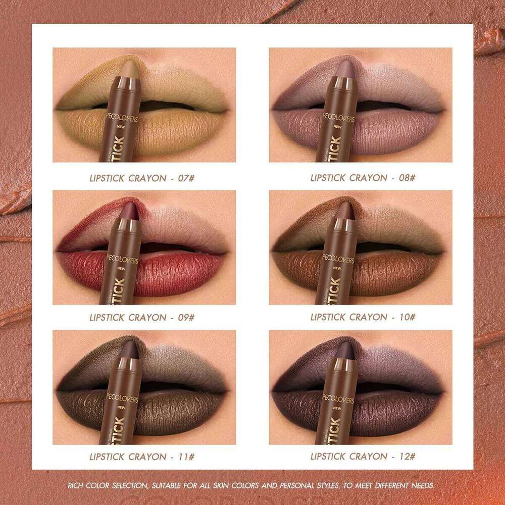 Matte Lipstick Pen, Nude Smooth Lipstick, Waterproof and Long-lasting W260311
