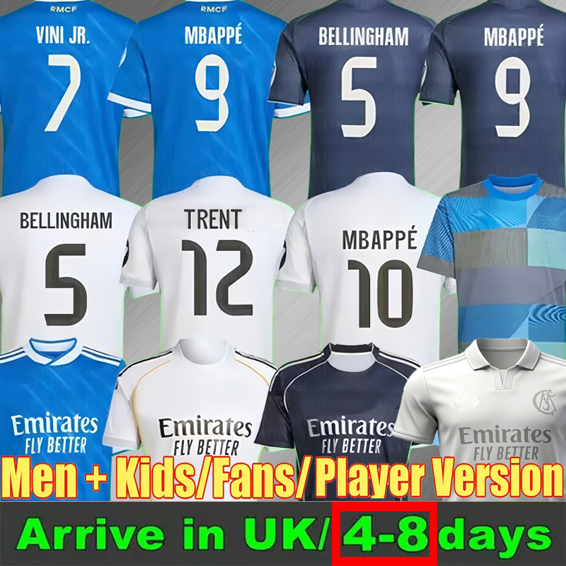 10 MBAPPE HUIJSEN MASTANTUONO 25 26 soccer jerseys 125th 5 BELLINGHAM football shirts VINI JR GONZALO CAMAVINGA TRENT camiseta de futbol kids kit set 2026 camisetas