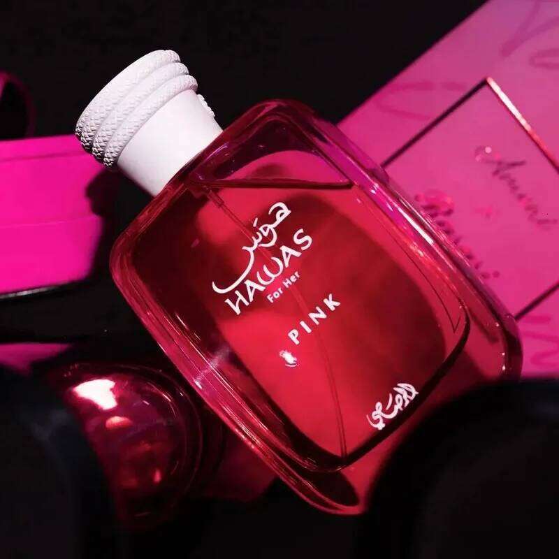 RASASI Hawas Pink Eau de Parfum Spray 100ml Original Arab Perfumes Lasting Floral Fruity Pheromones Perfume Cologne Makeup Gift Z260311
